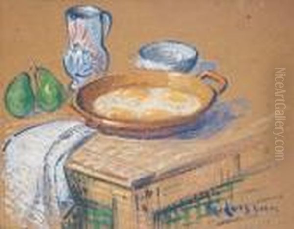 Nature Morte Aux Oeufs Oil Painting by Gustave Loiseau