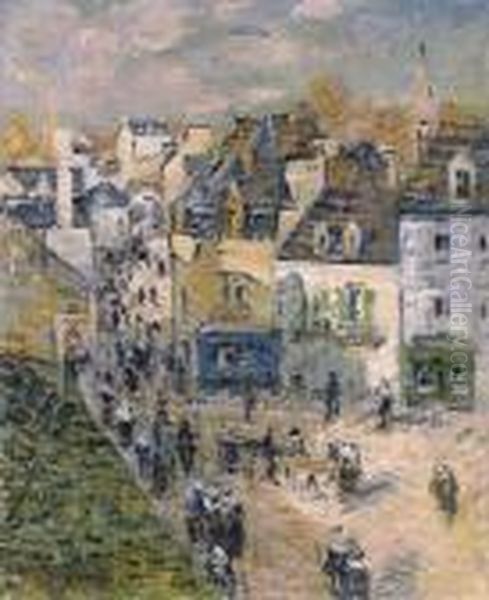 Jour De Foire A Pont-aven Oil Painting by Gustave Loiseau