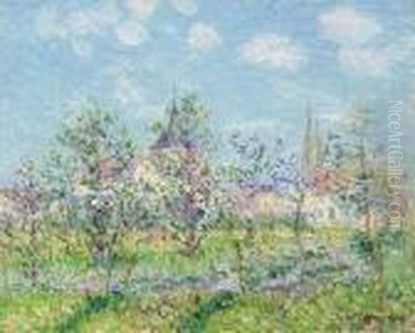 Verger En Fleur, Printemps Oil Painting by Gustave Loiseau