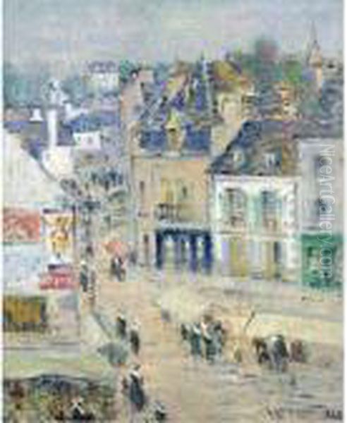 Pont-aven, Temps Gris Oil Painting by Gustave Loiseau