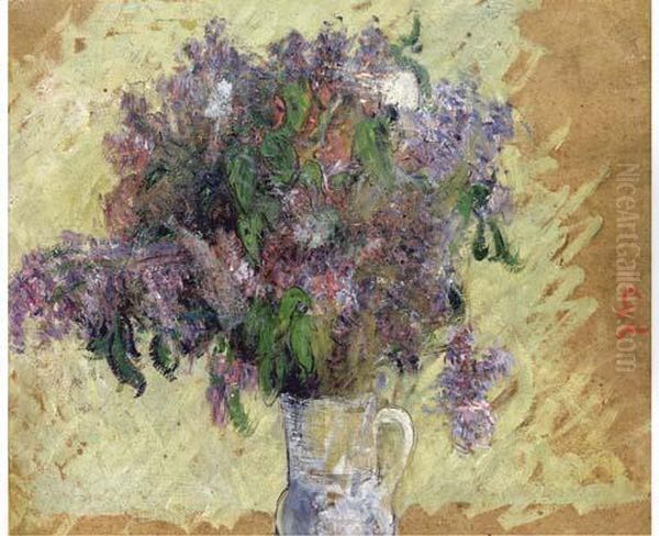 Fleurs Melees Dans Une Cruche Oil Painting by Gustave Loiseau