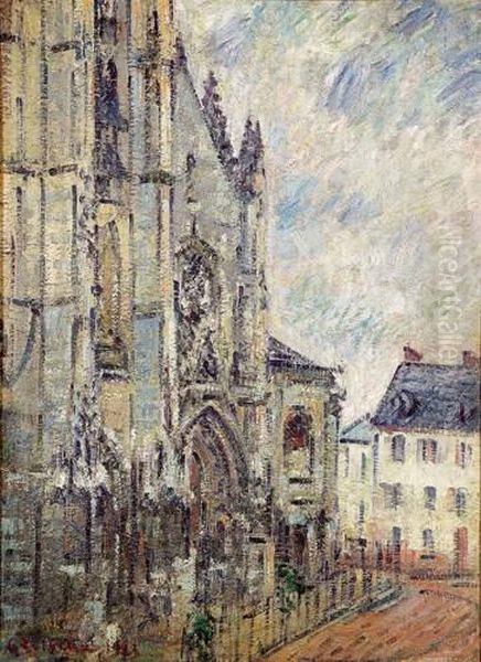 Saint Maclou, Pontoise Oil Painting by Gustave Loiseau