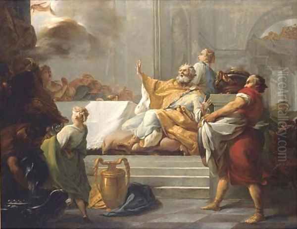 The Feast of Belshazzar Oil Painting by Jean-Baptiste-Marie Pierre