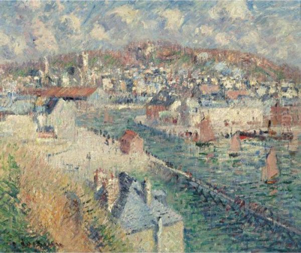 Le Port De Fecamp Oil Painting by Gustave Loiseau