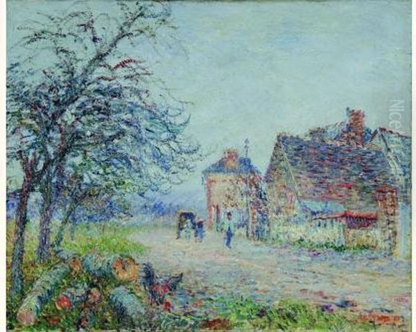  Village Dans L'eure, 1901  Oil Painting by Gustave Loiseau