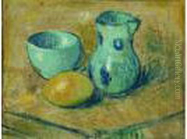  Citron, Bol Et Pichet  Oil Painting by Gustave Loiseau