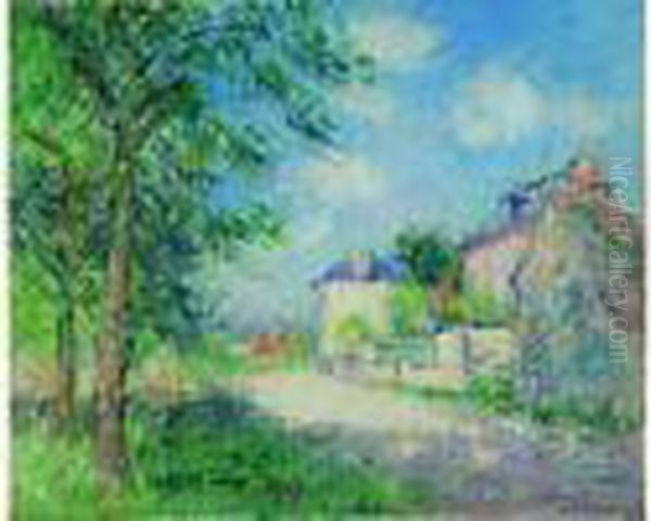  La Route De Louviers, 1923  Oil Painting by Gustave Loiseau