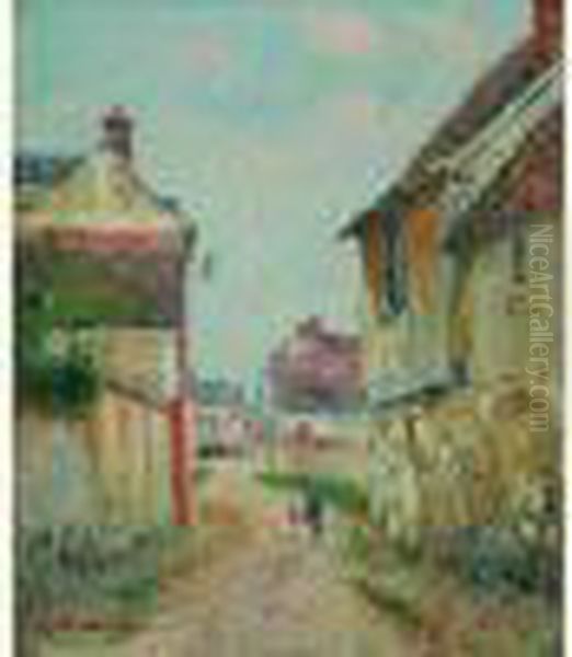  Rue A Pontoise, 1915  Oil Painting by Gustave Loiseau