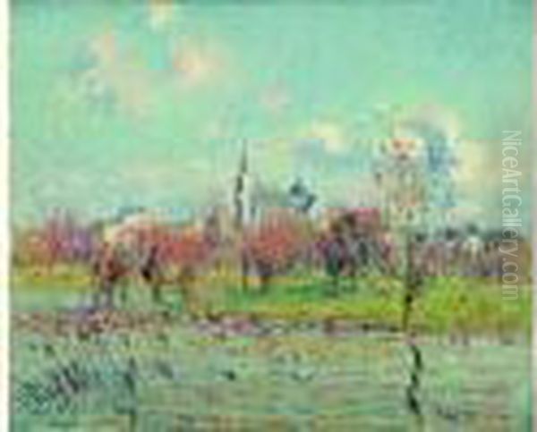  Saint-cyr-du-vaudreuil  Oil Painting by Gustave Loiseau