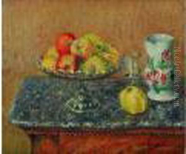  Compotier De Pommes Et Pichet, 1903  Oil Painting by Gustave Loiseau