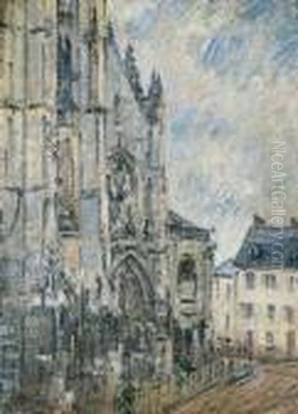 Eglise Saint-maclou Oil Painting by Gustave Loiseau