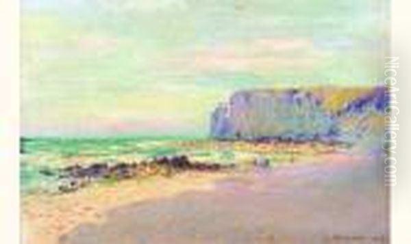 Les Petites Dalles, Normandie Oil Painting by Gustave Loiseau