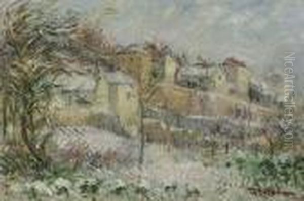 L'ermitage A Pontoise Oil Painting by Gustave Loiseau