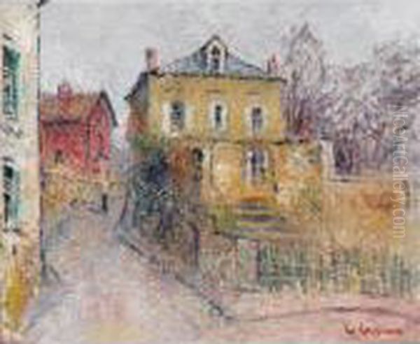 Rue De Village Oil Painting by Gustave Loiseau