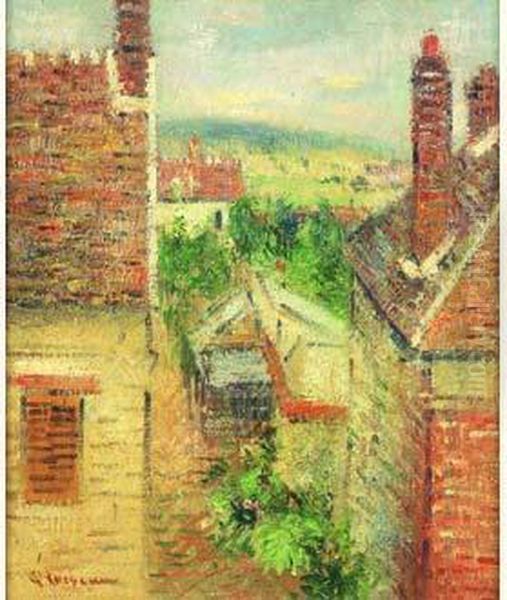 Vue Prise De Mon Grenier Oil Painting by Gustave Loiseau