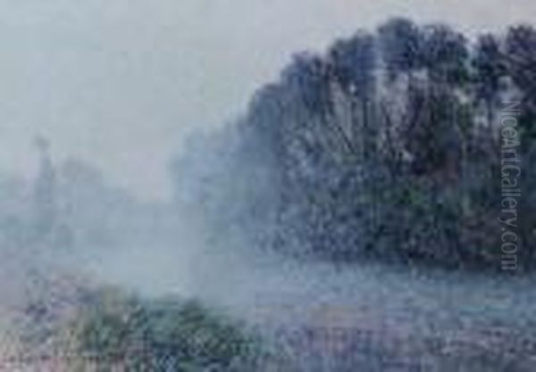 Brume Sur L'eure Oil Painting by Gustave Loiseau