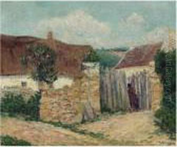 Maison Dans Le Village Oil Painting by Gustave Loiseau