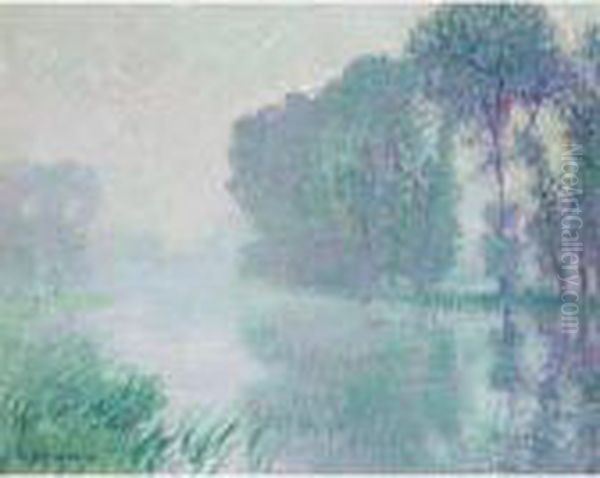 Brouillard, Effet Du Matin (eure) Oil Painting by Gustave Loiseau