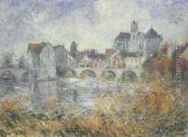 Moret-sur-loing Oil Painting by Gustave Loiseau