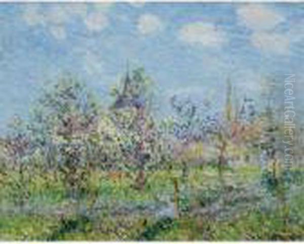 Verger En Fleur, Printemps Oil Painting by Gustave Loiseau