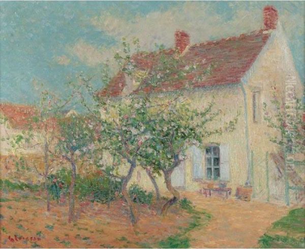 La Maison De Campagne Oil Painting by Gustave Loiseau