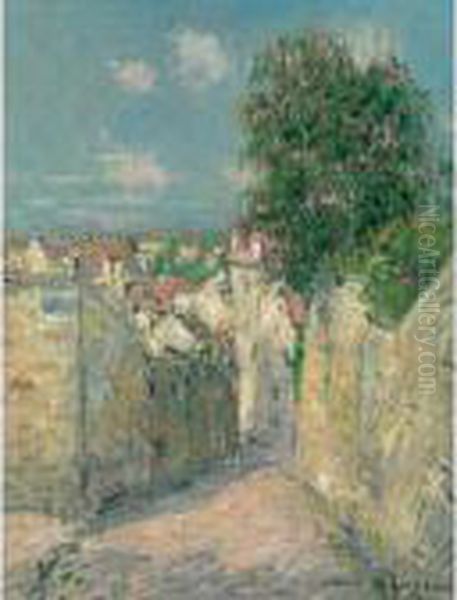 Le Marronnier De La Sous Prefecture, Pontoise Oil Painting by Gustave Loiseau