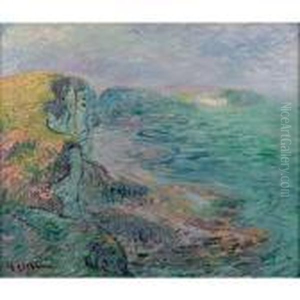 Falaises D'yport Oil Painting by Gustave Loiseau