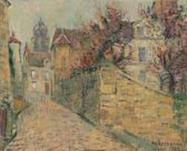 La Maison Des Soeurs, Pontoise Oil Painting by Gustave Loiseau