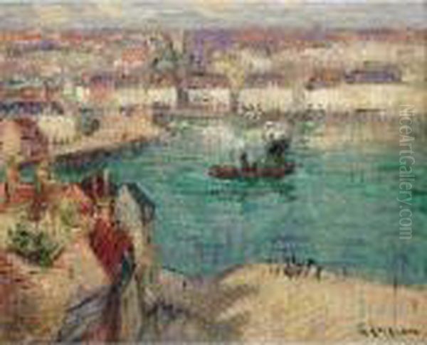 Le Port De Dieppe Oil Painting by Gustave Loiseau