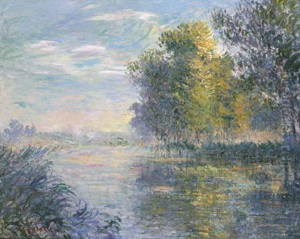 Bords De L'eure Oil Painting by Gustave Loiseau