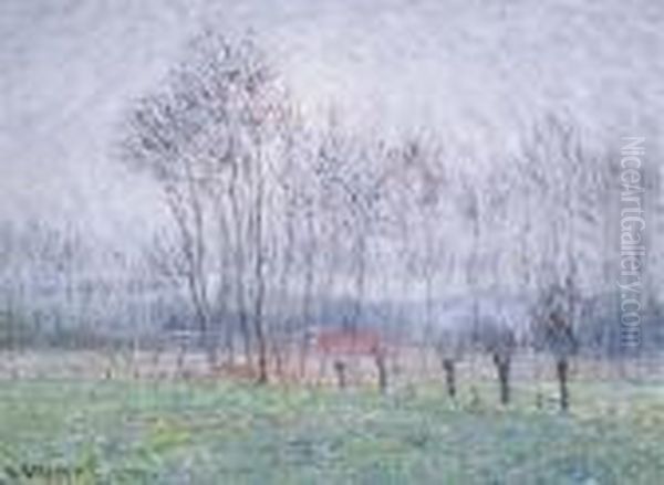 Les Pres De Saint-cyr Oil Painting by Gustave Loiseau