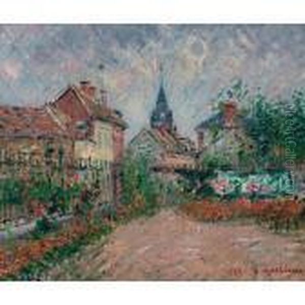 Vue De Saint-cyr-du-vaudreuil Oil Painting by Gustave Loiseau