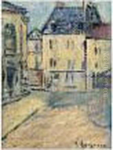 La Rue Oil Painting by Gustave Loiseau