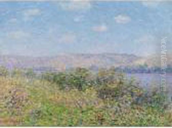 Les Berges De La Seine En Ete, Tournedos-sur-seine Oil Painting by Gustave Loiseau