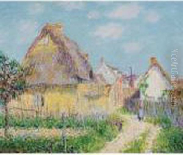 Chaumiere, Le Vaudreuil Oil Painting by Gustave Loiseau