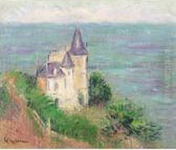 Manoir Sur La Cote De Normande Oil Painting by Gustave Loiseau