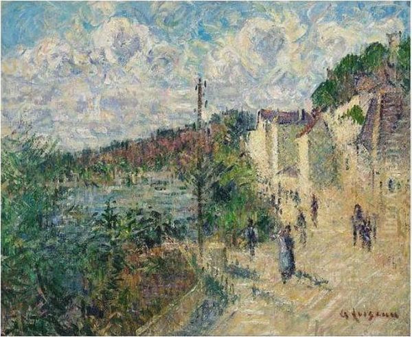 Le Quai De Beynac, Bordeaux Oil Painting by Gustave Loiseau