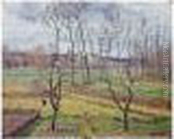 Temps Couvert A Oil Painting by Gustave Loiseau