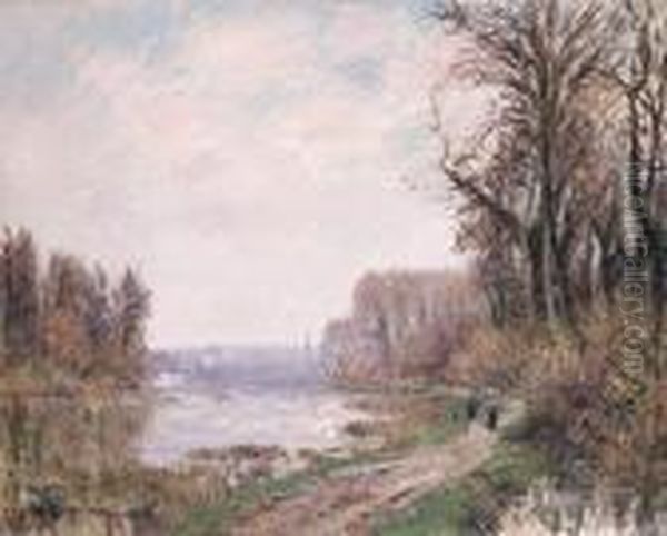 Le Chemin Au Bord De L'eau Oil Painting by Gustave Loiseau