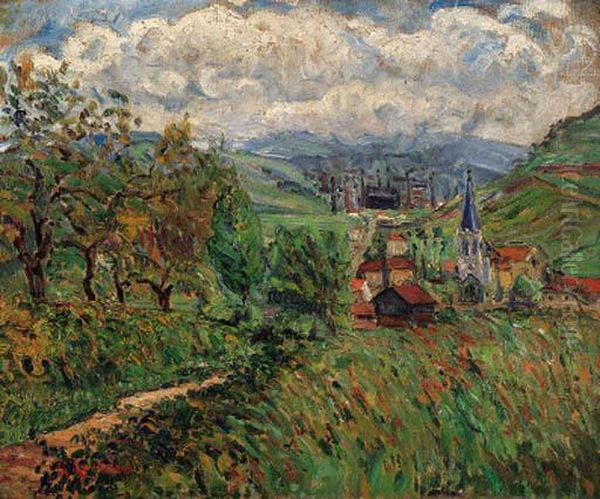 Route Vers Le Village Oil Painting by Gustave Loiseau