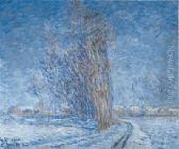 Paysage Sous La Neige Oil Painting by Gustave Loiseau