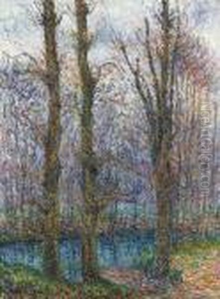 Les Rives De L'eure Oil Painting by Gustave Loiseau