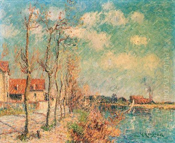 Bords De L'oise Oil Painting by Gustave Loiseau