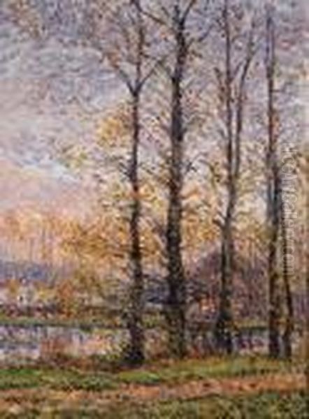 Les Bords De L'oise A Precy Oil Painting by Gustave Loiseau