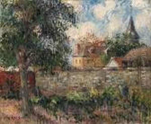 Paysage En Normandie Oil Painting by Gustave Loiseau