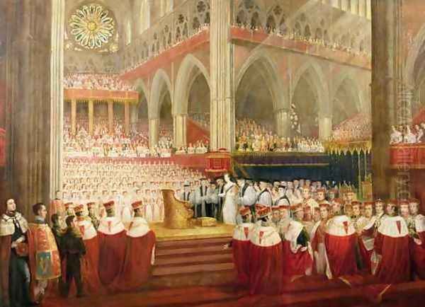 The Coronation of Queen Victoria, June 28th 1838 Oil Painting by Edmund Thomas Parris