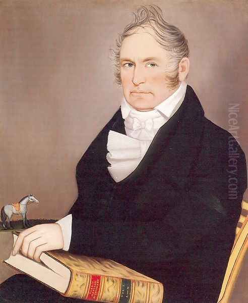 Cornelius Allerton 1821-22 Oil Painting by Ammi Phillips