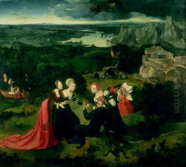 The Temptation of St Anthony Oil Painting by Joachim Patenier (Patinir)