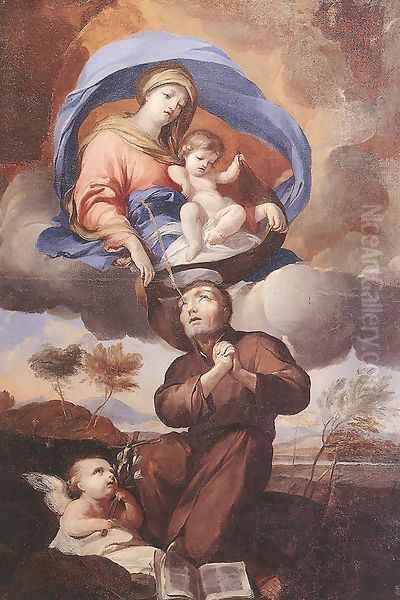 Virgin Giving the Scapular to St Simon Stock Oil Painting by Pierre Puget