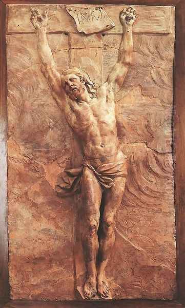 Christ Dying on the Cross Oil Painting by Pierre Puget